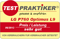 testmarke lg p760 optimus l9