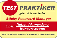 testmarke sticky password manager
