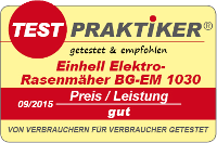 testmarke Einhell Rasenmaeher BG-EM 1030