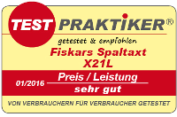 testmarke Fiskars Spaltaxt X21L